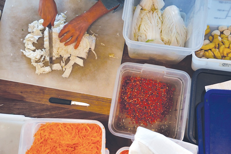 Pickling Vegetables on the Farm